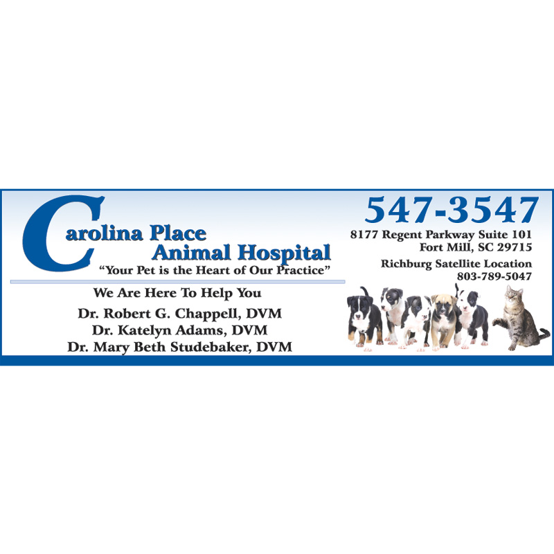 Carolina Place Animal Hospital | 8177 Regent Pkwy #101, Fort Mill, SC 29715, USA | Phone: (803) 547-3547