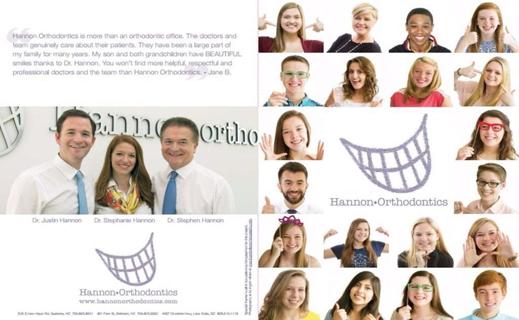 Hannon Orthodontics | 301 Park St, Belmont, NC 28012, USA | Phone: (704) 825-0002