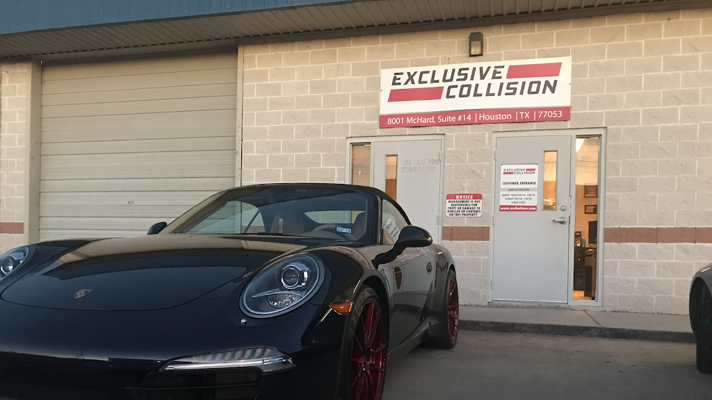 Exclusive Collision | 8001 McHard Rd #14, Houston, TX 77053 | Phone: (281) 438-2288