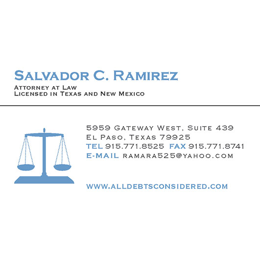 Salvador C. Ramirez | El Paso, TX 79930, USA | Phone: (915) 771-8525