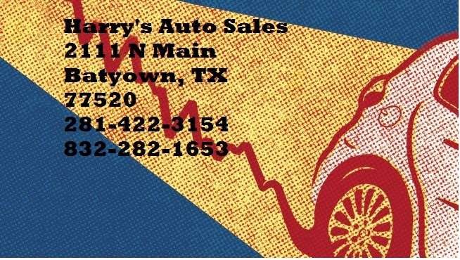 Harrys Auto Sales | 2111 N Main St, Baytown, TX 77520, USA | Phone: (281) 422-3154