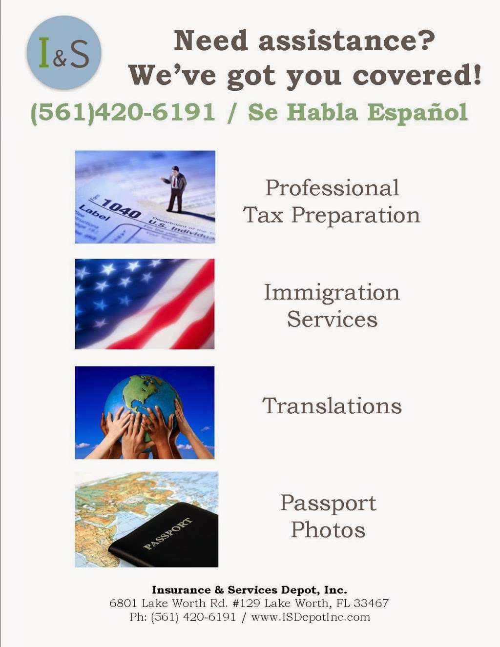 Insurance & Services Depot Inc | 6410 Melaleuca Ln, Greenacres, FL 33463 | Phone: (561) 420-6191