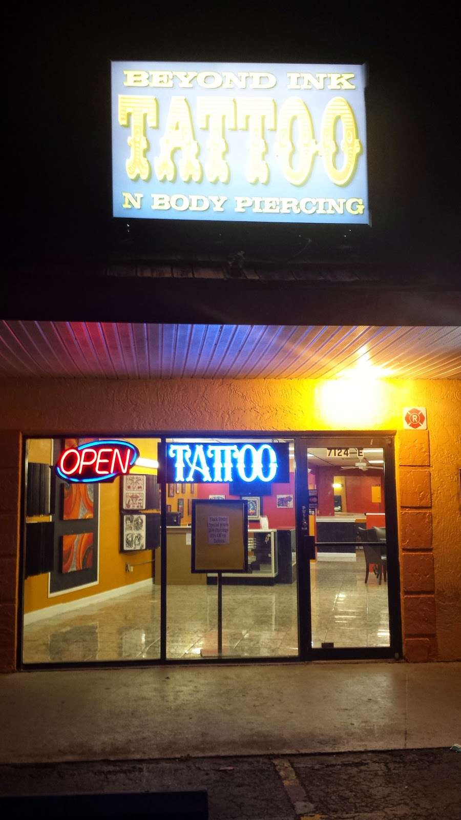 Beyond Ink Tattoo & Body Piercing | 7124 Aloma Ave E, Winter Park, FL 32792, USA | Phone: (407) 745-0717