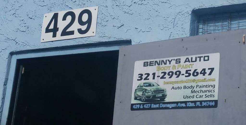 Bennys Auto Body & Paint | 429 E Donegan Ave, Kissimmee, FL 34744, USA | Phone: (321) 299-5647