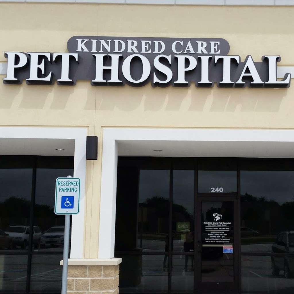 Kindred Care Pet Hospital | 7039 FM 1464 Suite #240, Richmond, TX 77407 | Phone: (281) 265-0009