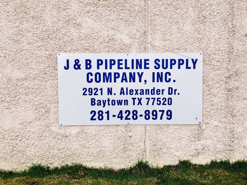 J & B Pipeline Supply Co Inc | 2921 N Alexander Dr, Baytown, TX 77520 | Phone: (281) 428-8979