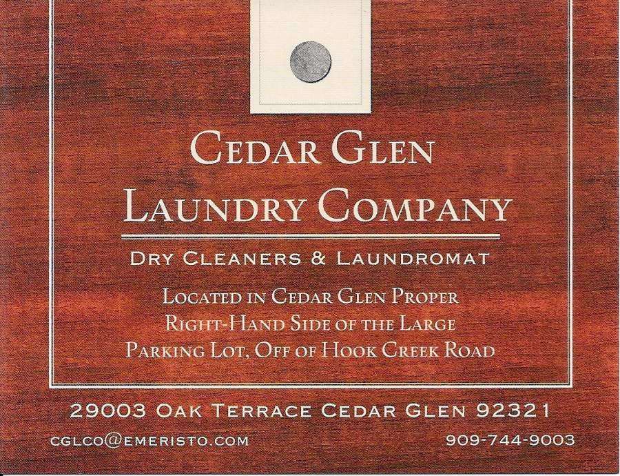 Cedar Glen Dry Cleaners | 29003-A Oak Terrace, Cedar Glen, CA 92321, USA | Phone: (909) 744-9003