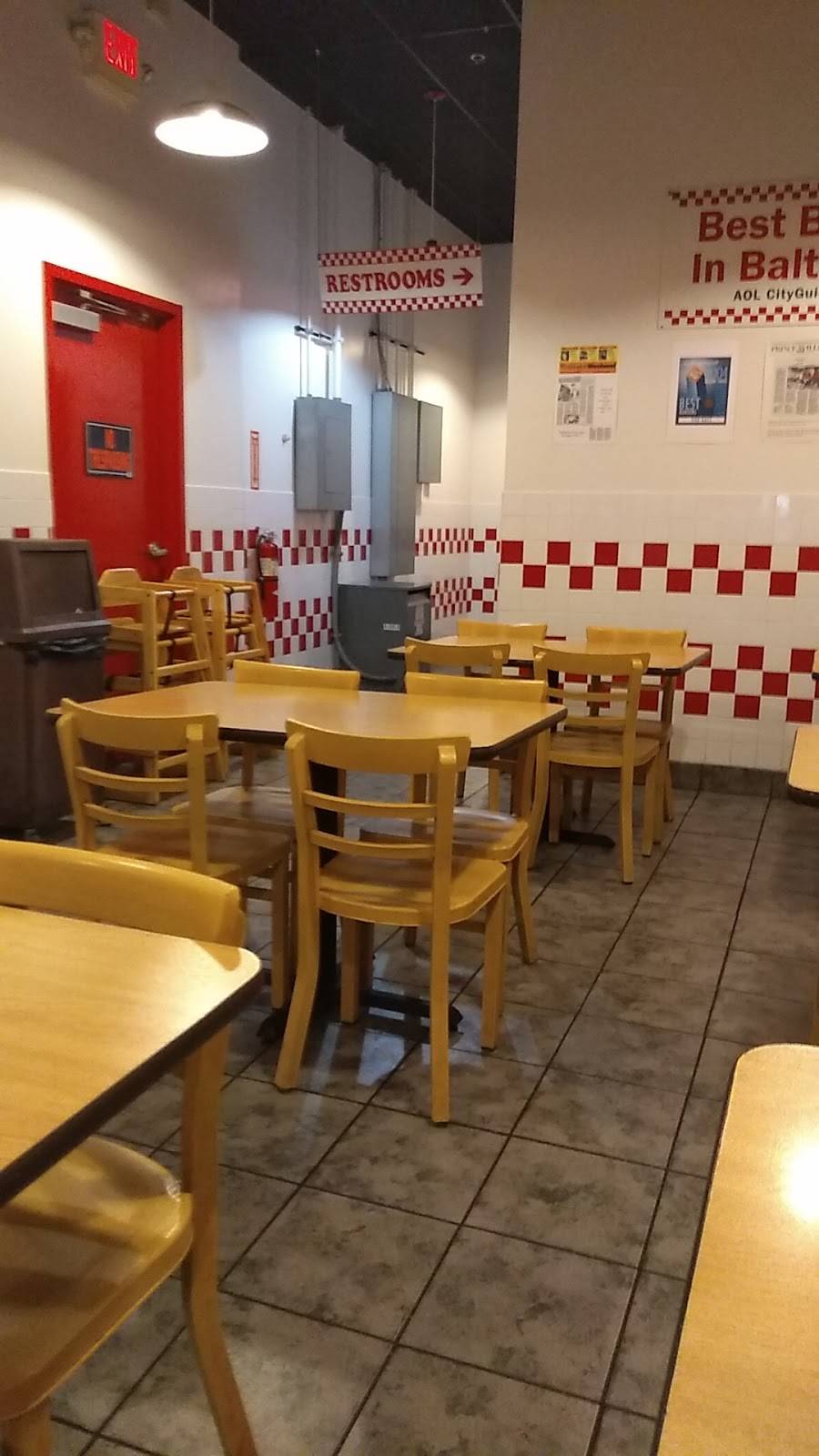 Five Guys | 6711 Ritchie Hwy, Glen Burnie, MD 21061, USA | Phone: (410) 590-3933