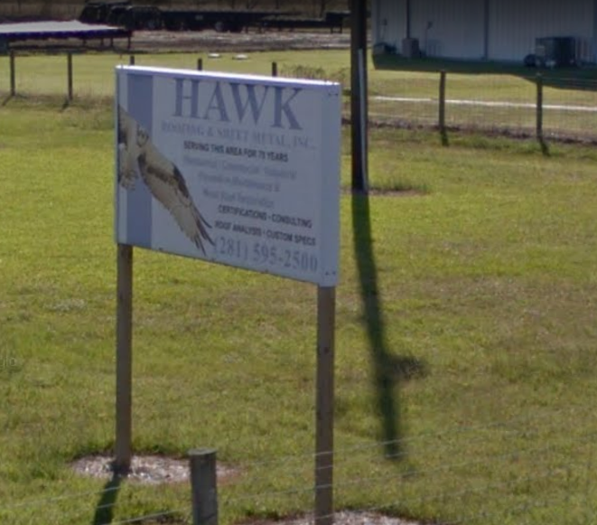 Hawk Roofing & Sheet Metal, Inc. | 4225A County Rd 60, Rosharon, TX 77583, USA | Phone: (281) 485-5779