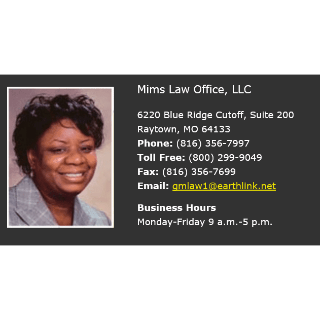 Mims Law Office, LLC | 6220 Blue Ridge Cutoff Suite 200, Raytown, MO 64133 | Phone: (816) 356-7997