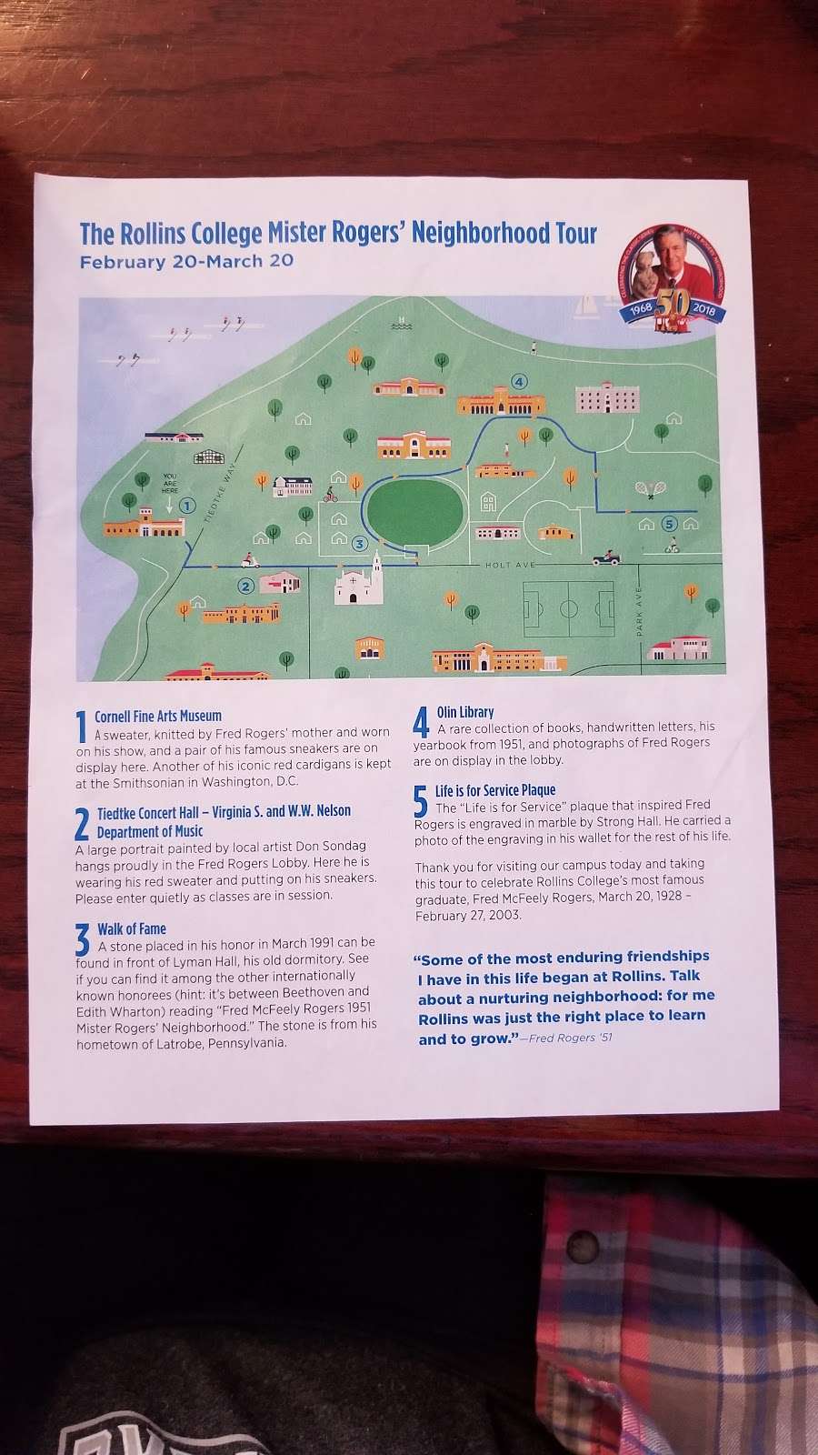 Life Is A Service Plaque | Unnamed Road, Winter Park, FL 32789, USA