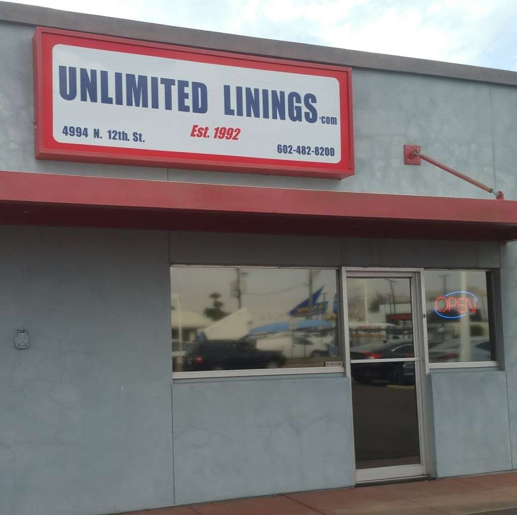 Unlimited Linings | 4994 N 12th St, Phoenix, AZ 85014, USA | Phone: (602) 482-8200