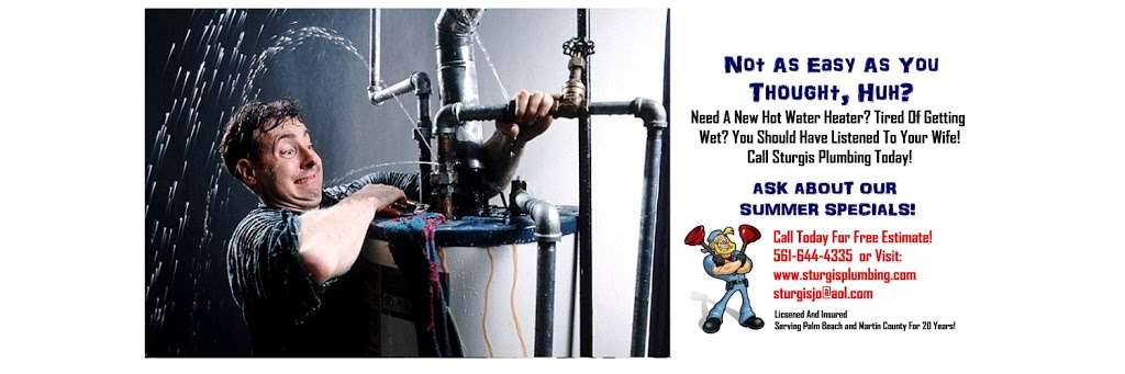 Sturgis Plumbing Of Jupiter-Tequesta-Juno Beach-Palm Beach Garde | 16766 123rd Terrace N, Jupiter, FL 33478 | Phone: (561) 644-4335