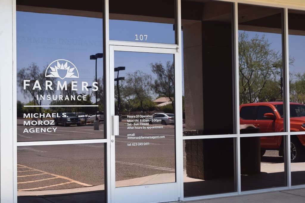 Farmers Insurance - Michael Moroz | 12370 N 83rd Ave Ste 107, Peoria, AZ 85381, USA | Phone: (623) 245-2411