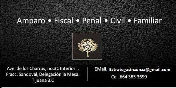 Estrategas Inzunza | Avenida de los charros, Numero 3-C, Interior I, Fraccionamiento José, Sandoval, Delegación La Mesa, Jose Sandoval, 22105 Tijuana, B.C., Mexico | Phone: 664 385 3699