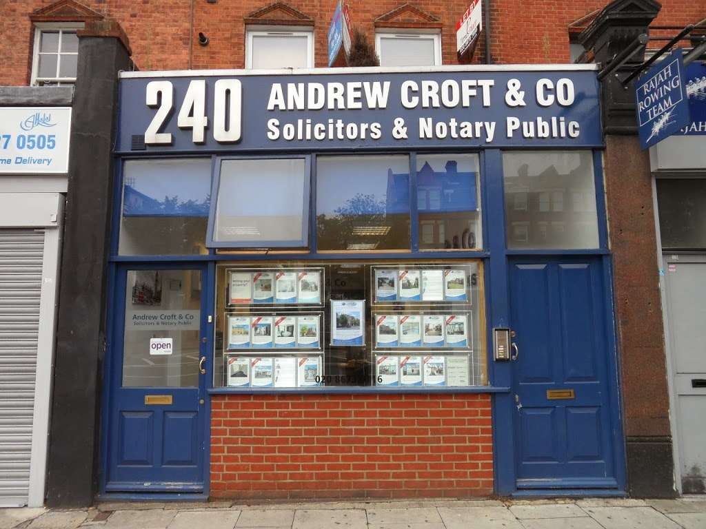 Andrew Croft & Co | 240 Balham High Rd, London SW17 7AW, UK | Phone: 020 8673 0116