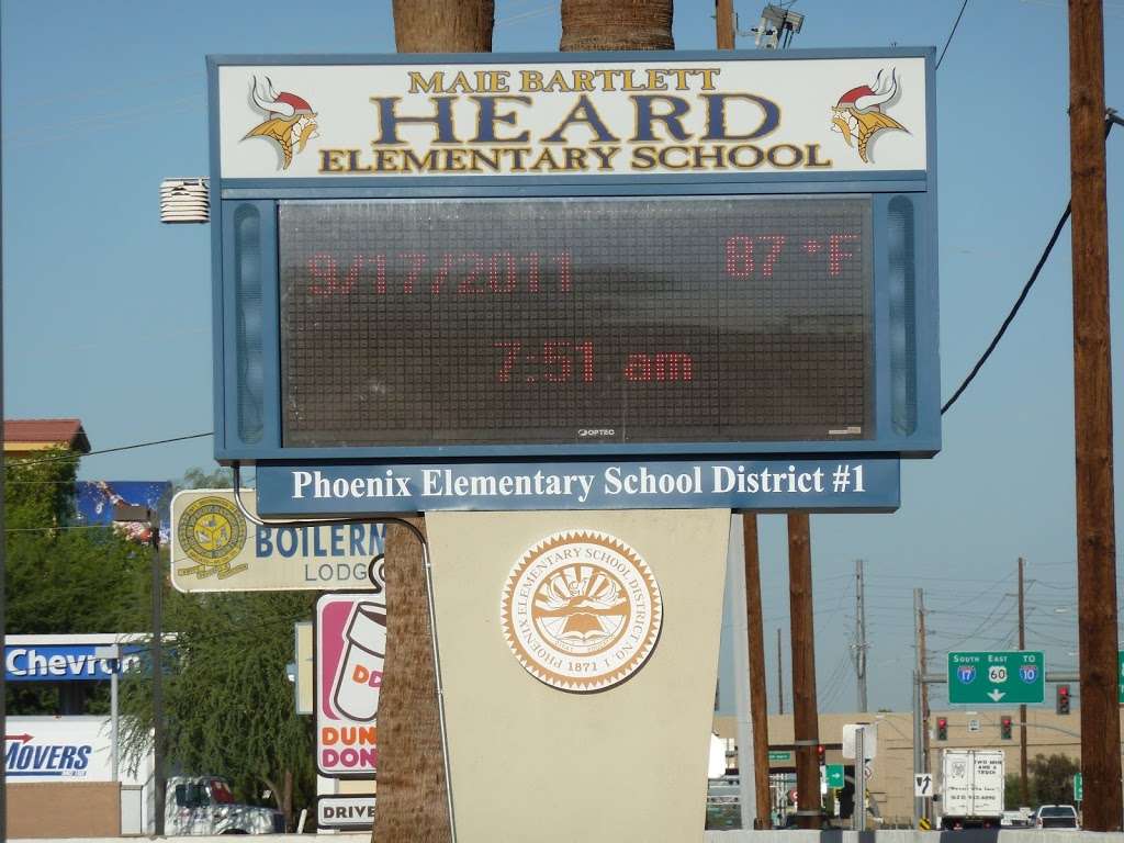 Maie Bartlett Heard Elementary School | 2301 W Thomas Rd, Phoenix, AZ 85015 | Phone: (602) 257-3880