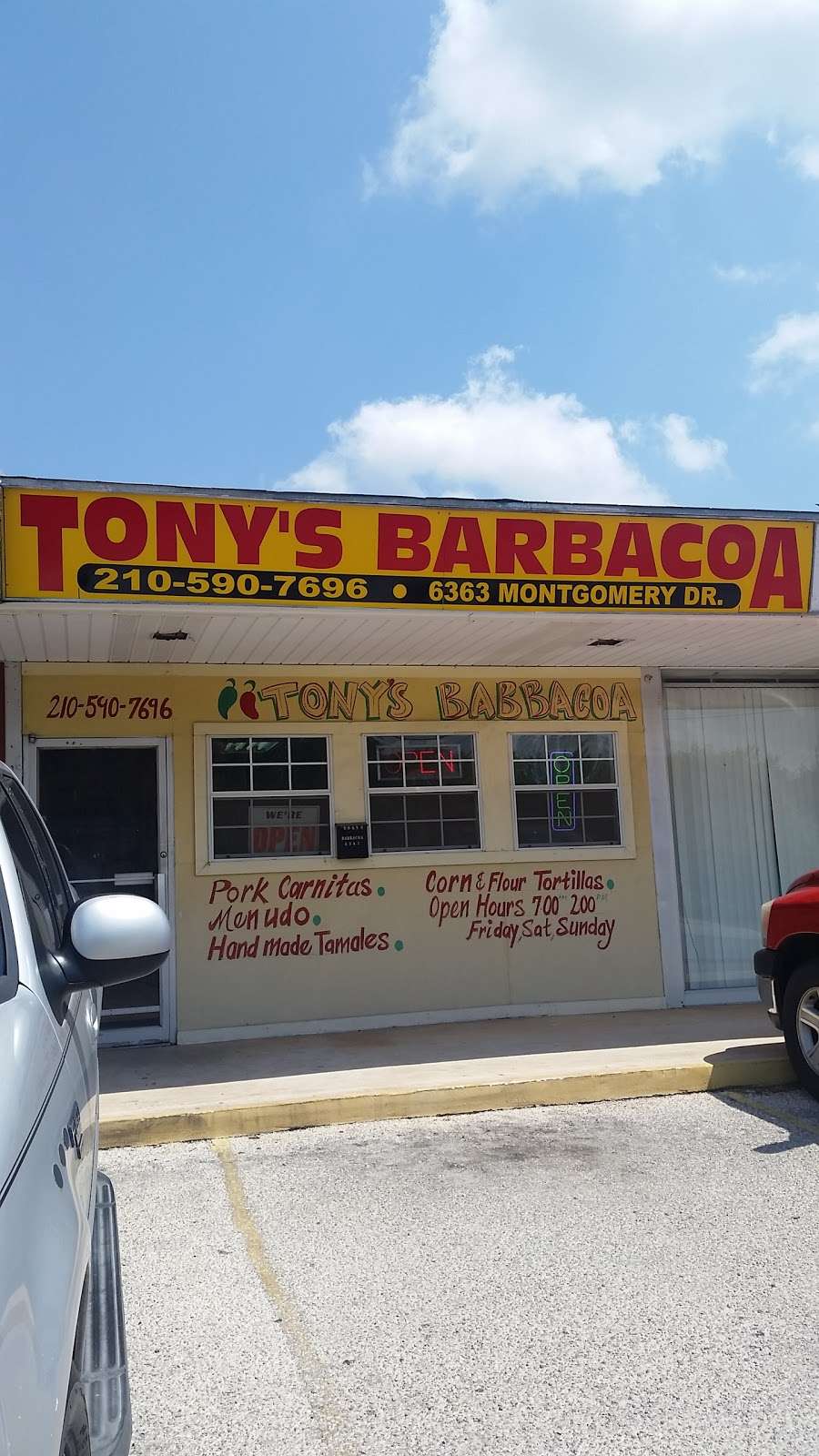 Tonys Barbacoa | 6363 Montgomery Dr, San Antonio, TX 78239 | Phone: (210) 590-7696