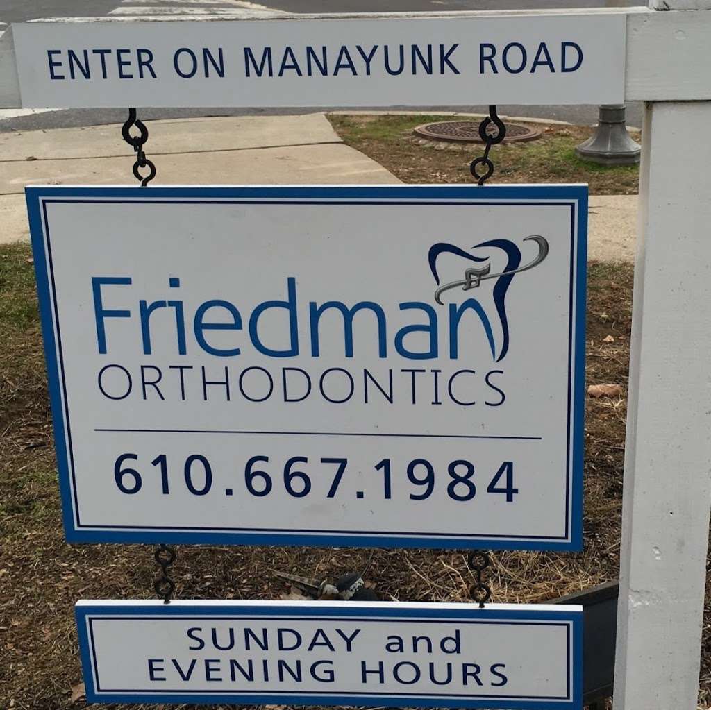 Friedman Orthodontics | 201 Meeting House Ln, Merion Station, PA 19066, USA | Phone: (610) 667-1984