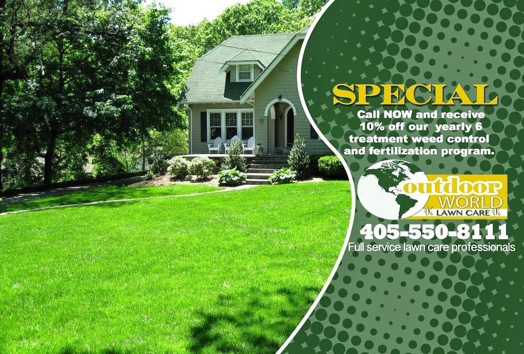 Outdoor World Lawn Care | 10313 Plymouth Ct, Oklahoma City, OK 73159, USA | Phone: (405) 550-8111