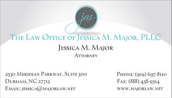 The Law Office of Jessica M. Major | 2530 Meridian Pkwy #300, Durham, NC 27713, USA | Phone: (919) 697-8110