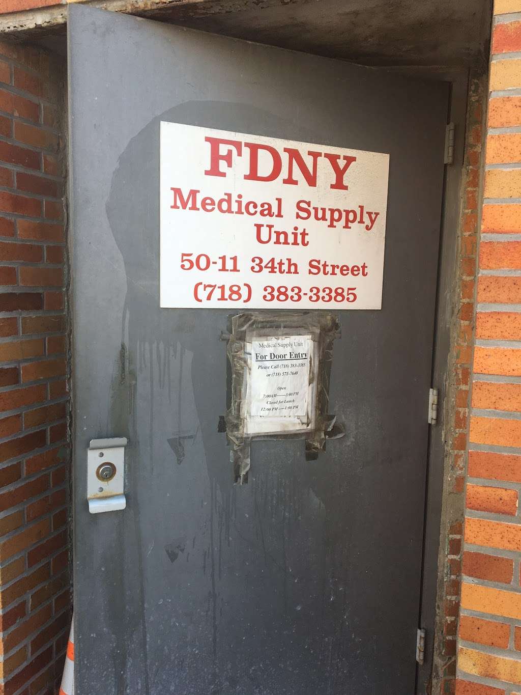 FDNY Medical Supply Unit | 3424 Hunters Point Ave, Long Island City, NY 11101, USA | Phone: (718) 571-7640