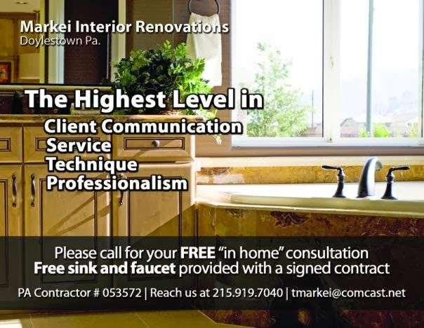 Markei Interior Renovations | 5043 Rosewood Dr, Doylestown, PA 18902 | Phone: (215) 919-7040