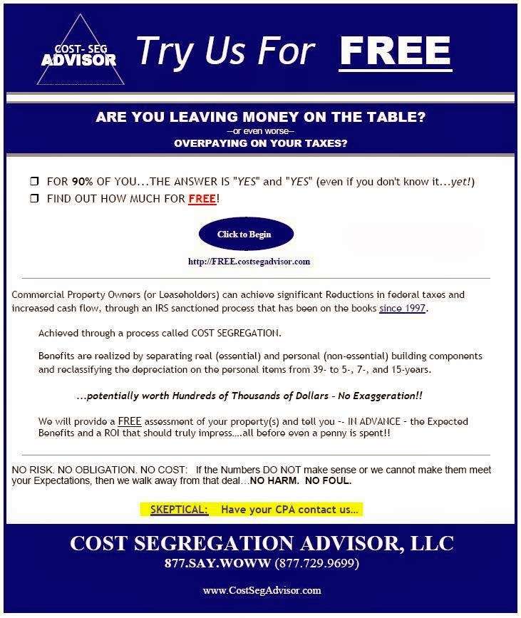 Cost Segregation Advisor, LLC ( ORLANDO / FLORIDA ) | Lake Mary, FL 32795, USA | Phone: (877) 729-9699