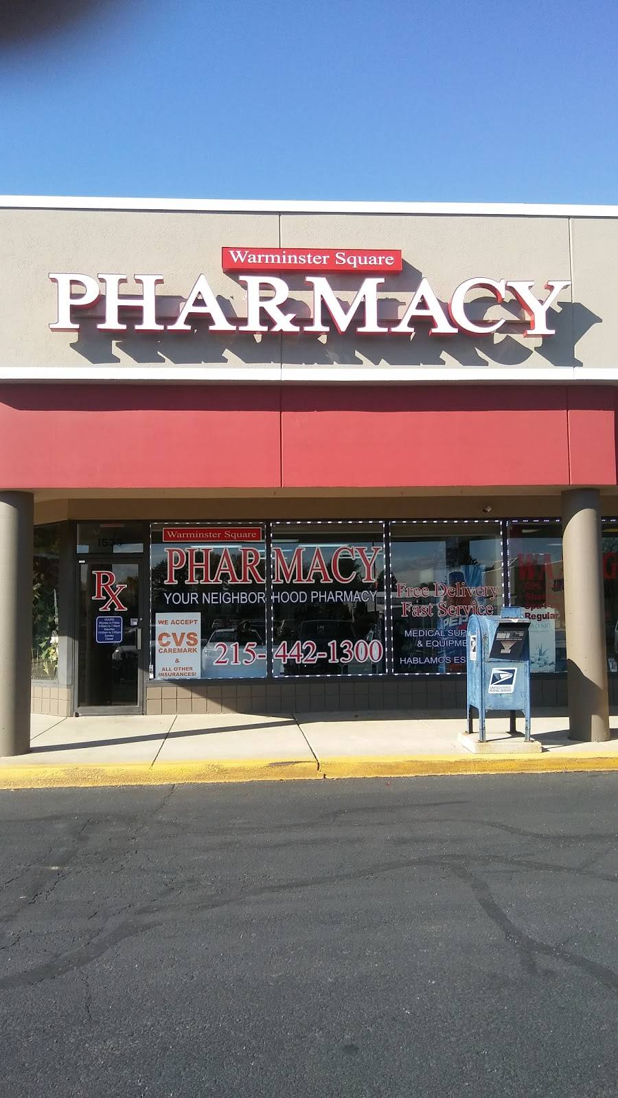 Warminster Square Pharmacy | 1535 Street Rd, Warminster, PA 18974, USA | Phone: (215) 442-1300