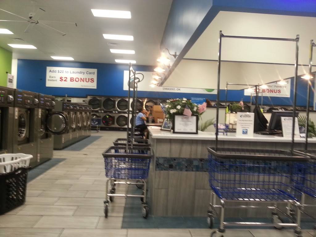 Owasso Express Laundry | 9700 N Garnett Rd, Owasso, OK 74055, USA | Phone: (918) 376-6383