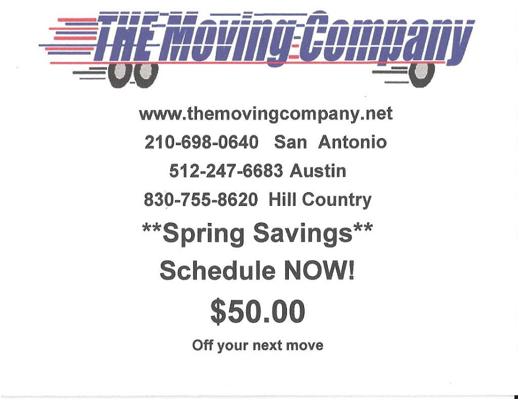 THE Moving Company | 9015 Cross Mountain Trail, San Antonio, TX 78255, USA | Phone: (866) 698-0640