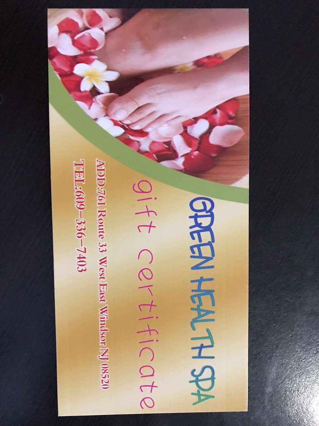 Green Health Massage | 761Route 33 West, East Windsor, NJ 08520, USA | Phone: (609) 336-7403