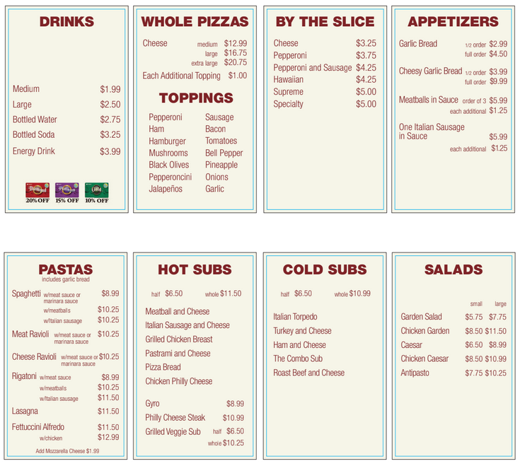 Pizza Place | 1932 Wildcat Canyon Rd, Lakeside, CA 92040, USA | Phone: (619) 443-2300