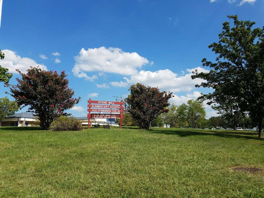 Stone Mill Elementary School | 14323 Stonebridge View Dr, North Potomac, MD 20878, USA | Phone: (301) 279-4975 Stone Mill Elementary School | 14323 Stonebridge View Dr, North Potomac, MD 20878, USA | Phone: (301) 279-4975