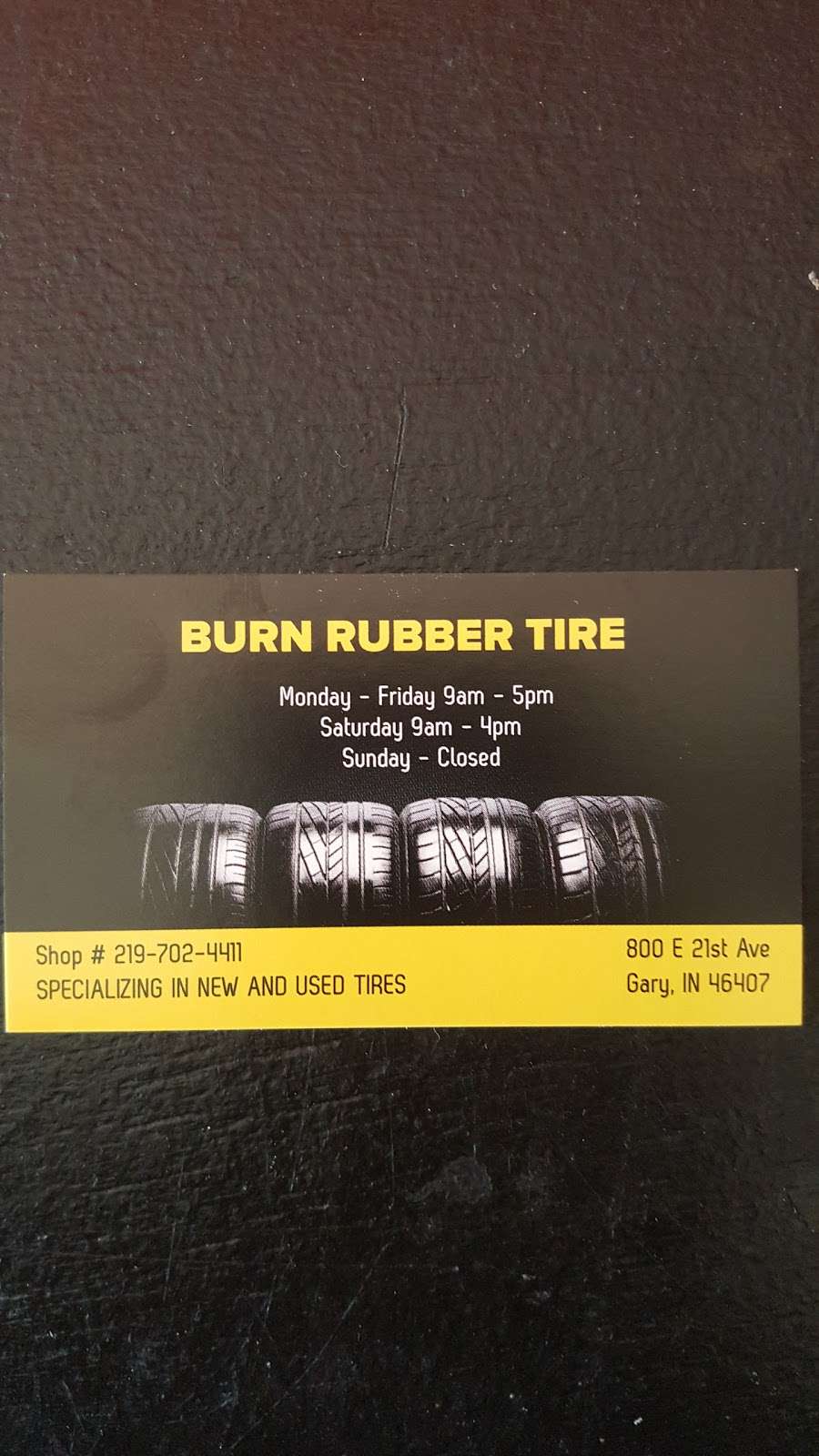 Burn Rubber Tire | 800 E 21st Ave, Gary, IN 46407 | Phone: (219) 702-4411