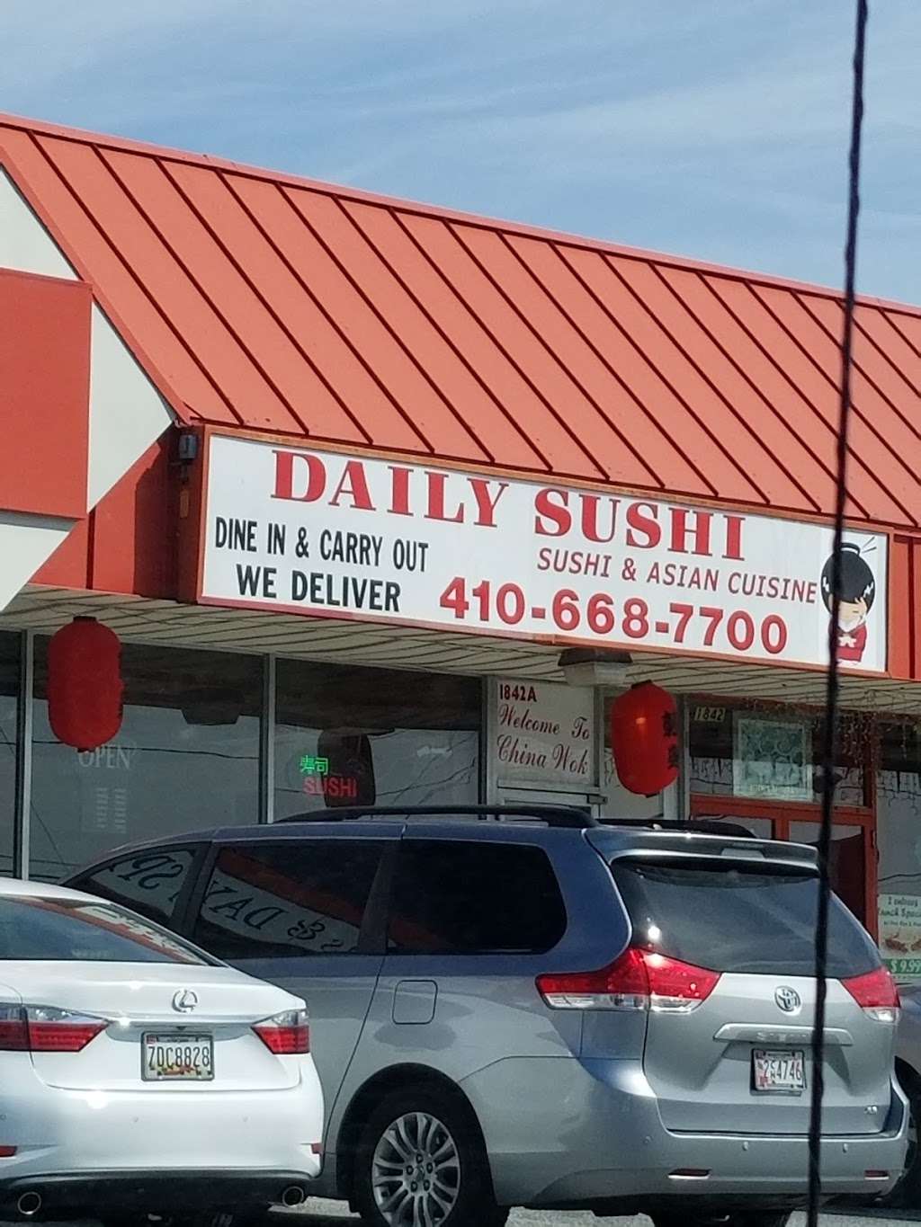 Daily Sushi | 1842 E Joppa Rd, Parkville, MD 21234, USA | Phone: (410) 668-7700