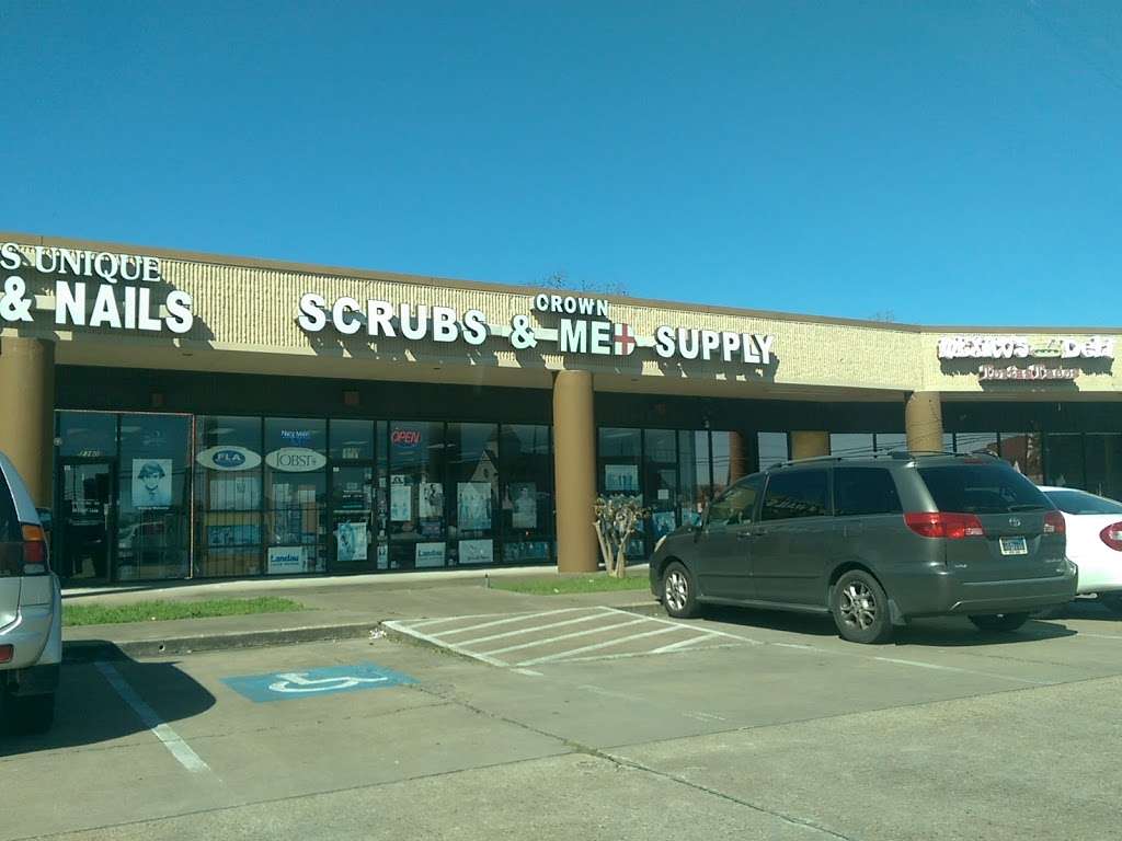 Crown Scrubs & Med Supply in 2376 S Dairy Ashford Rd, Houston, TX 77077