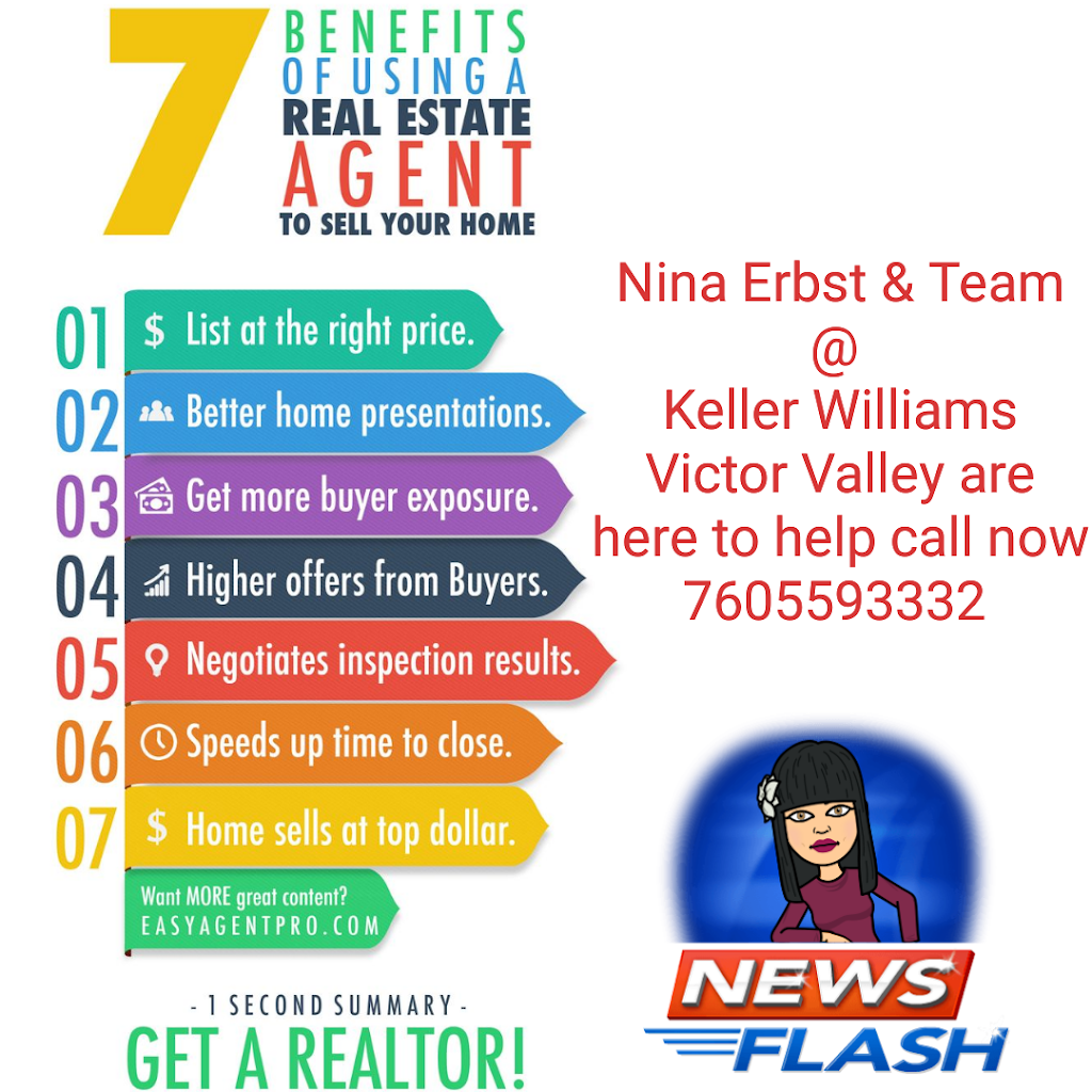 Nina Erbst - Keller Williams Realty | 12021 Jacaranda Ave, Hesperia, CA 92345, USA | Phone: (760) 559-3332