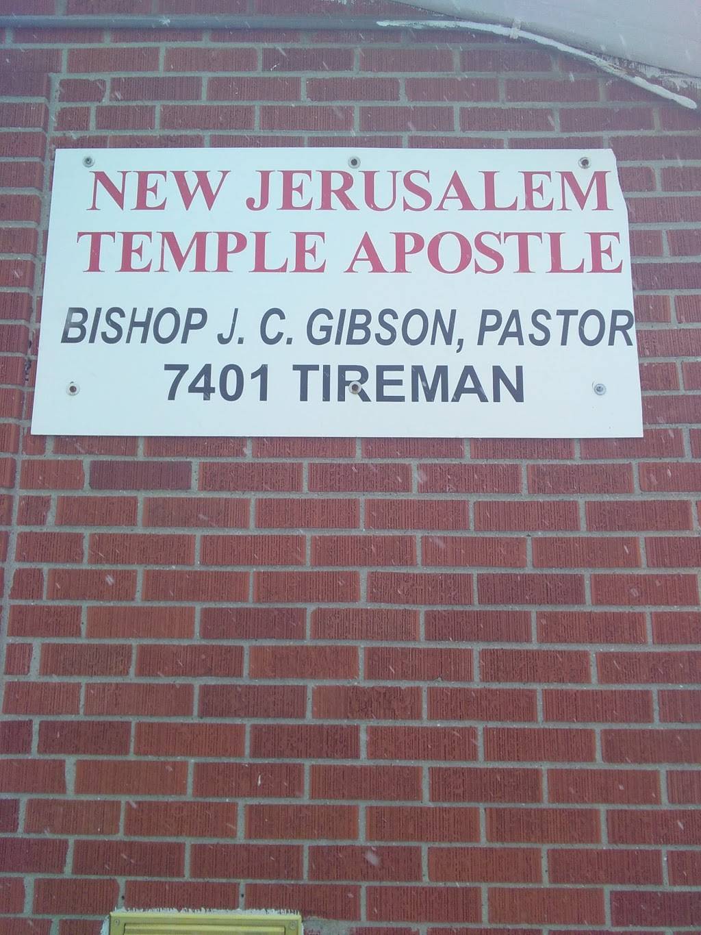 New Jerusalem Apostle Faith | 7401 Tireman Ave, Detroit, MI 48204, USA | Phone: (313) 753-9455
