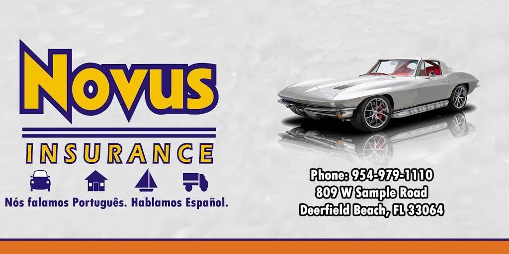 Novus Insurance Tags Titles | 809 W Sample Rd, Pompano Beach, FL 33064, USA | Phone: (954) 979-1110