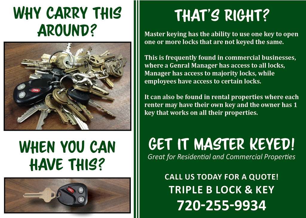 Triple B Lock & Key | 5470 Hoyt Dr, Arvada, CO 80002 | Phone: (720) 709-1338