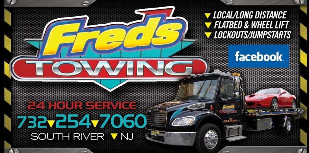 Freds Towing | 67 Causeway St, South River, NJ 08882, USA | Phone: (732) 254-7060