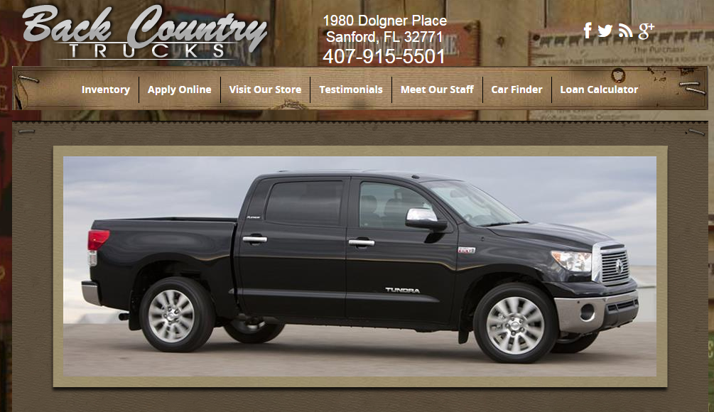 Back Country Auto Sales | 1421 Dolgner Pl, Sanford, FL 32771, USA | Phone: (407) 915-5501