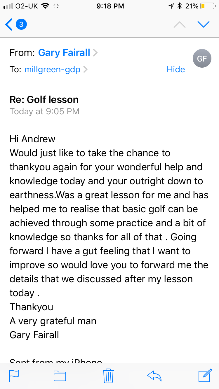 Andrew Simmonds Golf | Mill Green Golf Club, Gypsy Ln, Welwyn Garden City, Hatfield, Welwyn Garden City AL7 4TY, UK | Phone: 07732 601258