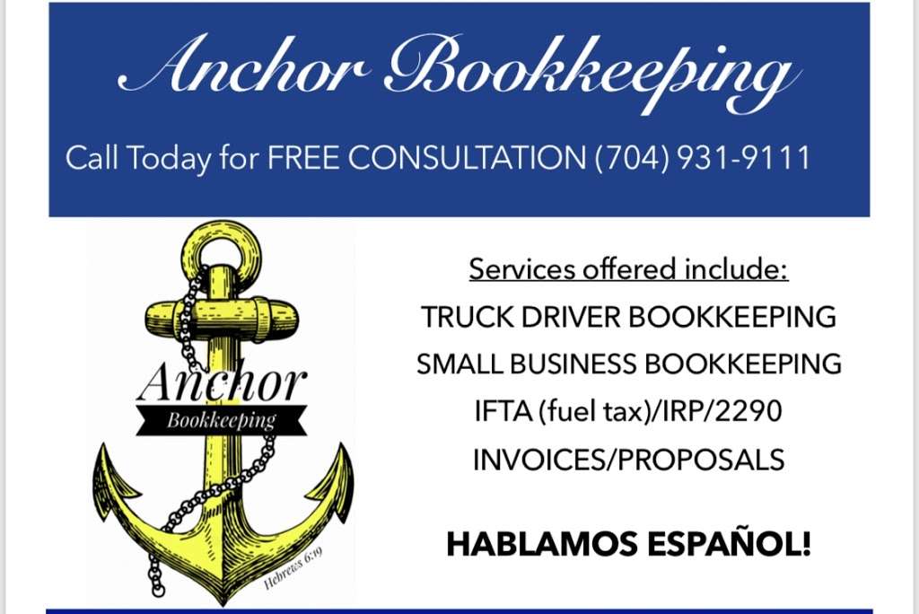 Anchor Bookkeeping | 3845 S New Hope Rd Suite B, Gastonia, NC 28056, USA | Phone: (704) 931-9111