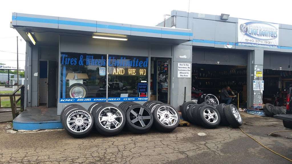 Tires & Wheels Unlimited | 289 Warrenton Rd, Fredericksburg, VA 22405 | Phone: (540) 374-1931