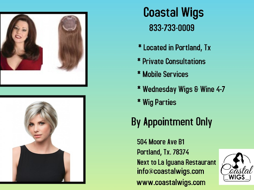 Coastal Wigs | 504 Moore Ave Ste B1, Portland, TX 78374, USA | Phone: (833) 733-0009