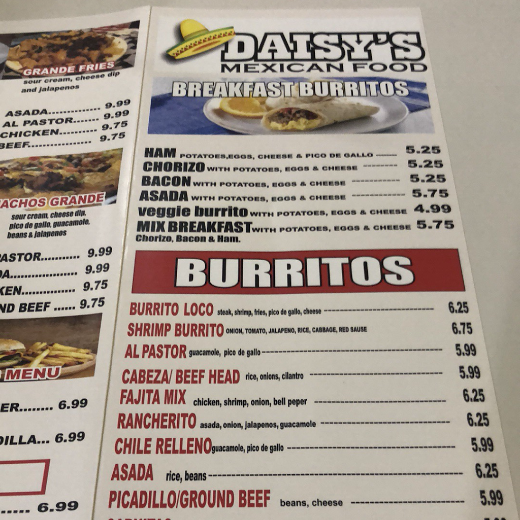 Daisys Mexican Food | 1101 Kansas Ave, Kansas City, KS 66105, USA | Phone: (913) 808-5640