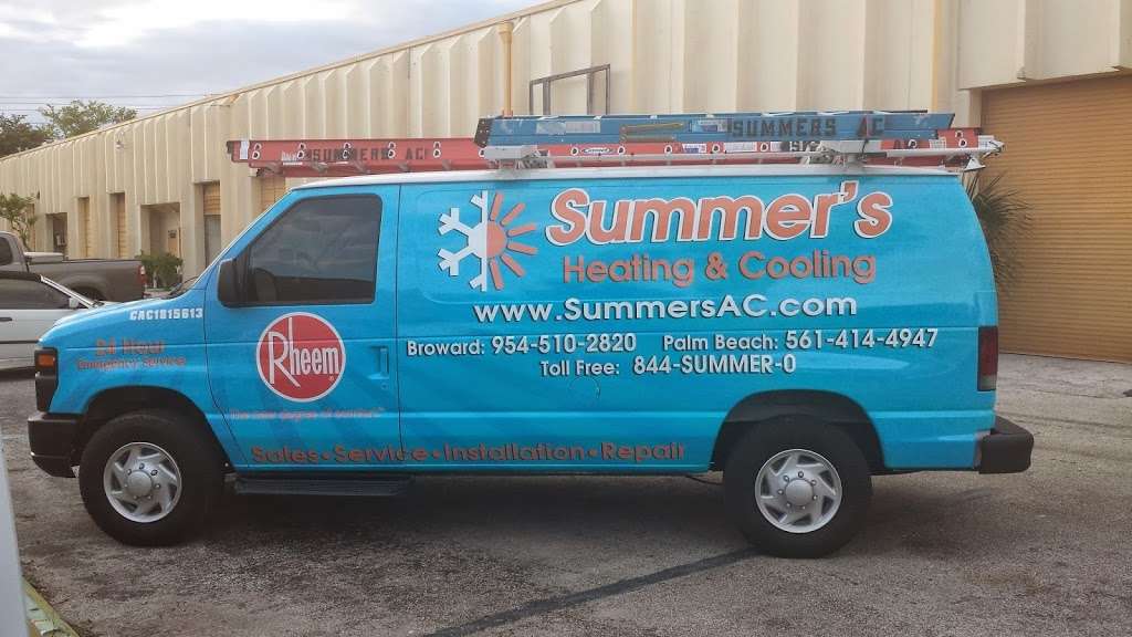 Summers Heating & Cooling | 2610 NW 67th Terrace, Margate, FL 33063, USA | Phone: (954) 510-2820