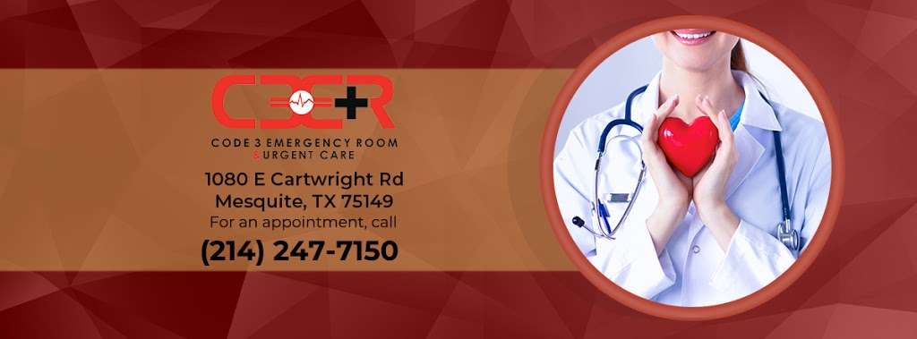 Code 3 ER & Urgent Care at Mesquite | 1080 E Cartwright Rd, Mesquite, TX 75149 | Phone: (214) 247-7150